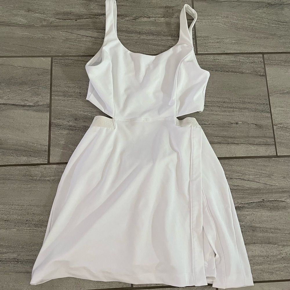 Outdoor Voices White Cutout Active Dress Medium